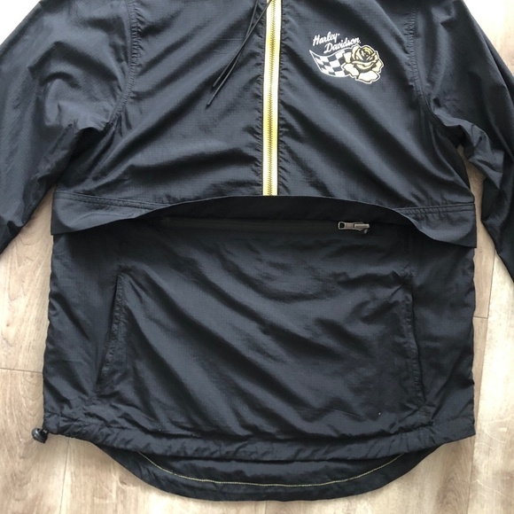 Harley Davidson, Bar & Shield, Packable, Anorack, Womens, Hooded Windbreaker, XS - Picture 9 of 16